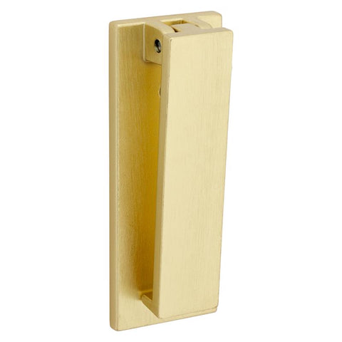 National Hardware Reed 4.75 in. L Brushed Gold Brass Door Knocker