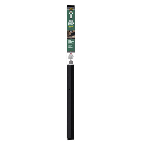 M-D Building Products Black Aluminum/Vinyl Sweep For Doors 36 in. L X 2.13 in. (Pack of 6)