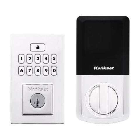 Kwikset SmartCode Polished Chrome Metal Electronic Deadbolt (Pack of 2)