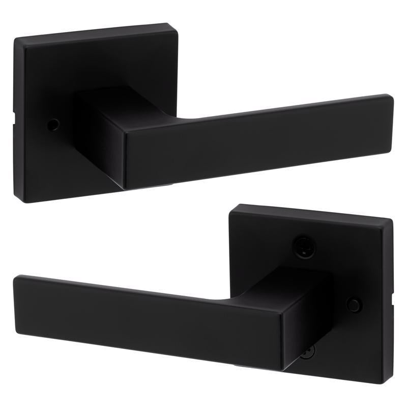 Kwikset Singapore Matte Black Privacy Lever