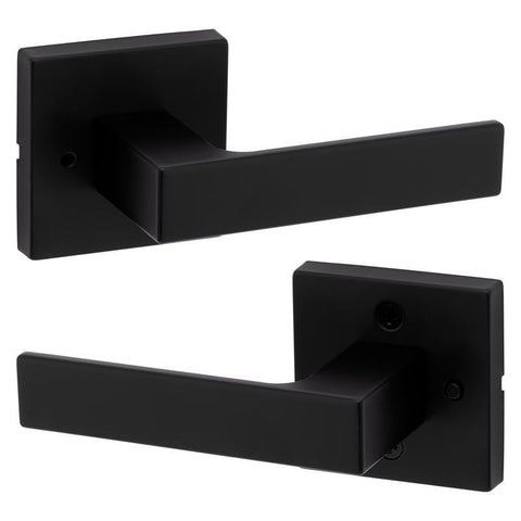 Kwikset Singapore Matte Black Privacy Lever
