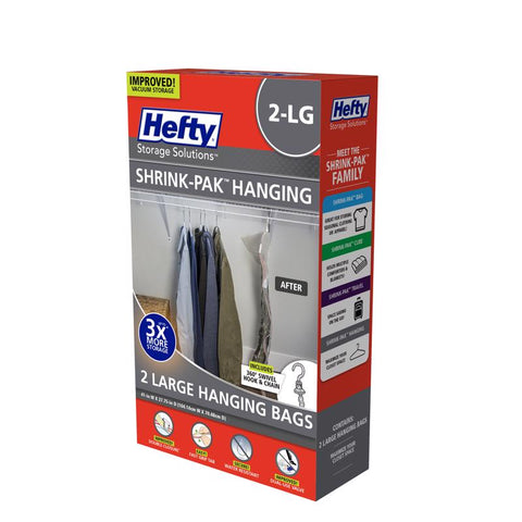 Bolsas de almacenamiento al vacío transparentes Hefty Shrink-Pak (paquete de 3)