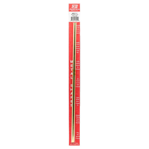 K&S 5/16 in. D X 12 in. L Round Brass Tube 1 pk