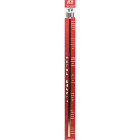 K&S 0.03 in. X 0.25 in. W X 12 in. L Galvanized Brass Plain Metal Strip
