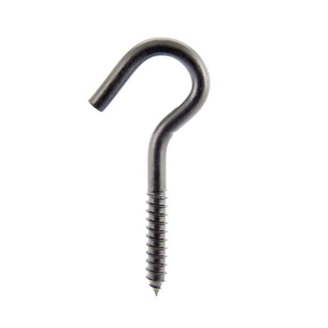 Wright Medium Matte Black Steel 4-13/16 in. L Ceiling Hook 200 lb 1 pk