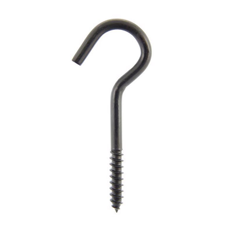 Wright Medium Matte Black Steel 4-9/16 in. L Ceiling Hook 160 lb 1 pk