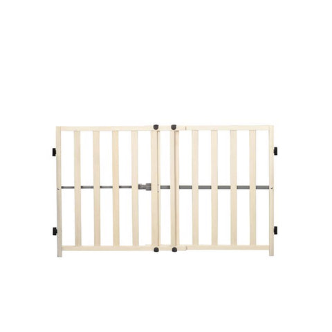 Regalo Ivory Wood Expandable Baby Gate 1 pk (Pack of 6)