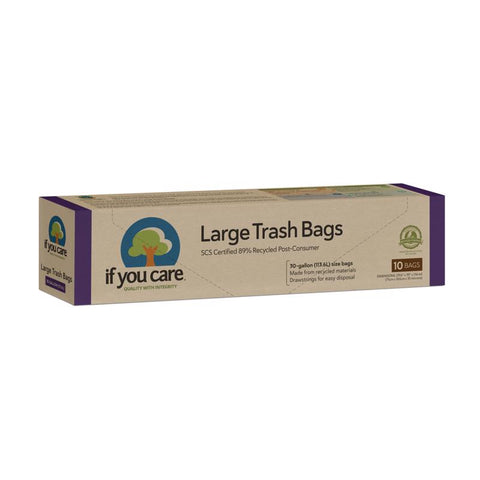 If You Care 30 gal Trash Bags Drawstring 10 pk (Pack of 12)
