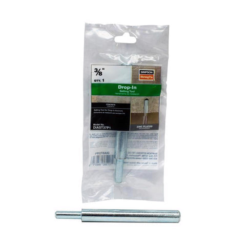Simpson Strong-Tie .0.375 in. D X 6.25 in. L Steel Round Head Setting Tool Drop-In Anchor 1 pk (Pack of 10)