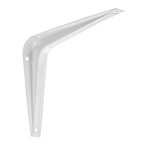 Hampton White Steel Shelf Bracket 18 Ga. 6 in. L 100 lb (Pack of 10)