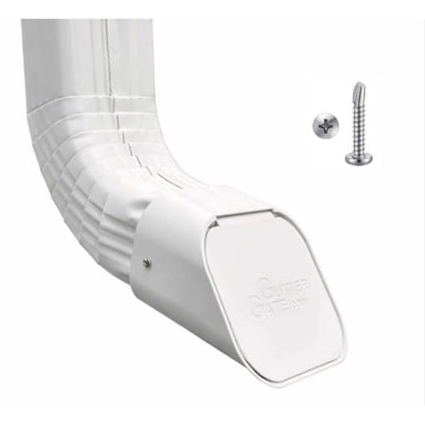 GutterGate 2 in. H X 2 in. W X 3 in. L White Plastic Rectangular Downspout Adapter