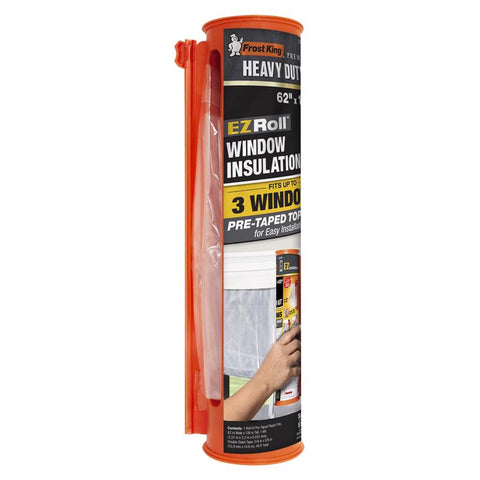 Frost King EZRoll Indoor Window Film Insulator Kit 126 in. L X 62 in. W 1 pk