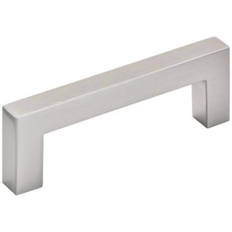 Amerock Contemporary Bar Cabinet Pull 3 in. Satin Nickel Silver 1 pk