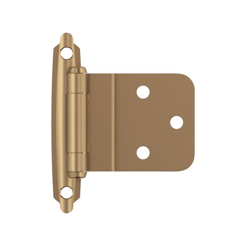 Amerock 2-15/79 in. W X 2-3/4 in. L Champagne Bronze Brown Steel Inset Hinge 2 pk