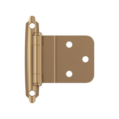 Amerock 2-15/79 in. W X 2-3/4 in. L Champagne Bronze Brown Steel Inset Hinge 2 pk