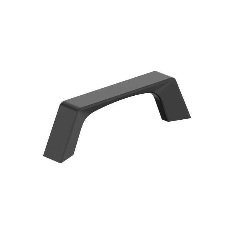 Amerock Everyday Transitional Arch Cabinet Pull 3 in. Matte Black 6 pk