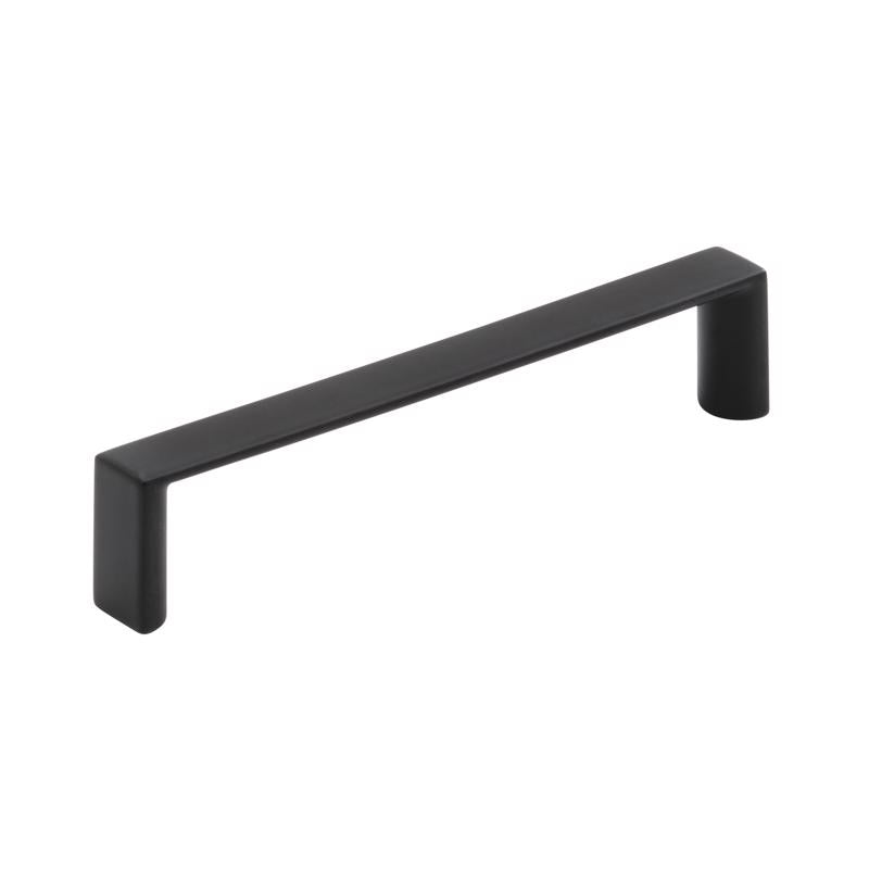 Amerock Contemporary Bar Cabinet Pull 3-3/4 in. Matte Black 6 pk