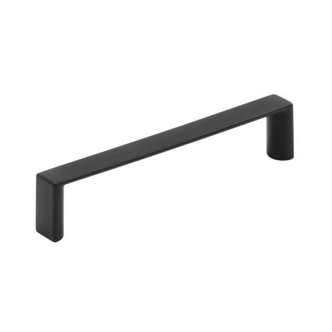 Amerock Contemporary Bar Cabinet Pull 3-3/4 in. Matte Black Black 6 pk