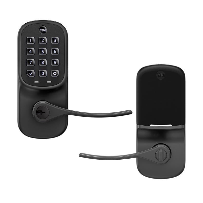 Yale Assure Matte Black Metal Touchscreen Lever
