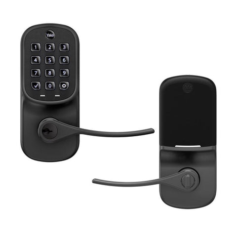 Yale Assure Matte Black Metal Touchscreen Lever