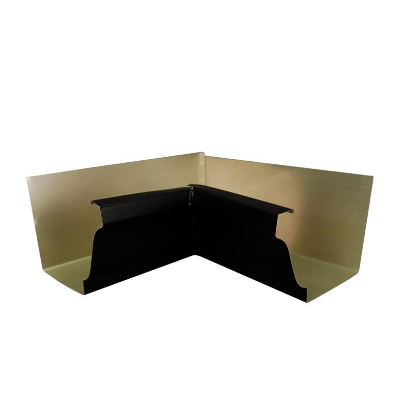 Amerimax 3.75 pulg. de alto X 8.88 pulg. de ancho X 8.88 pulg. de largo Aluminio negro K con inglete interior