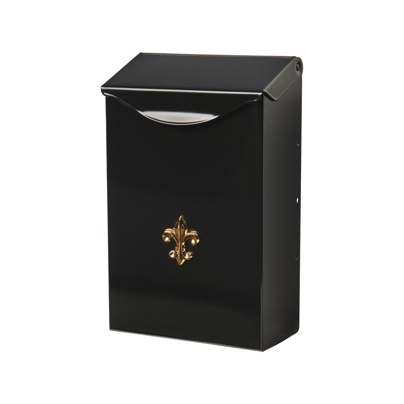 Architectural Mailboxes City Classic Classic Galvanized Steel Wall Mount Black Mailbox