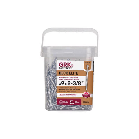 GRK Fasteners No. 9 in. X 2-3/8 in. L Silver Star Flat Head Deck Screws 350 pk