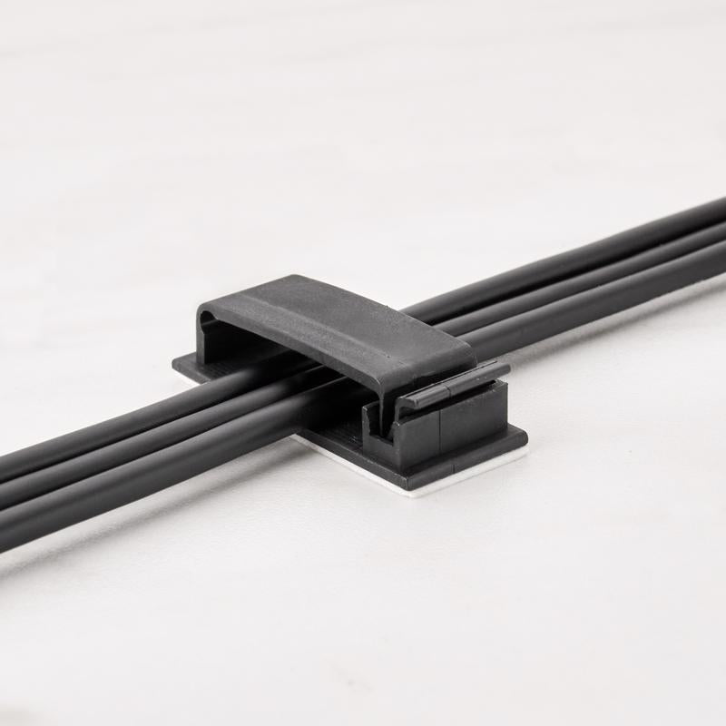 Wrap-It 3.38 in. L Black Plastic Cable Clip (Pack of 6)