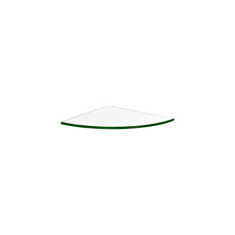 Dolle 0.31 in. H X 9.8 in. W X 9.8 in. D Clear Glass Corner Shelf (Pack of 3)