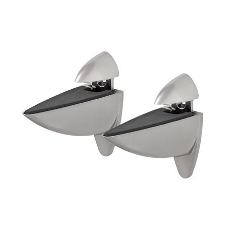 Dolle Ara 4.5 in. H X 1.8 in. W X 4.1 in. D Silver Metal Shelf Clips (Pack of 4)