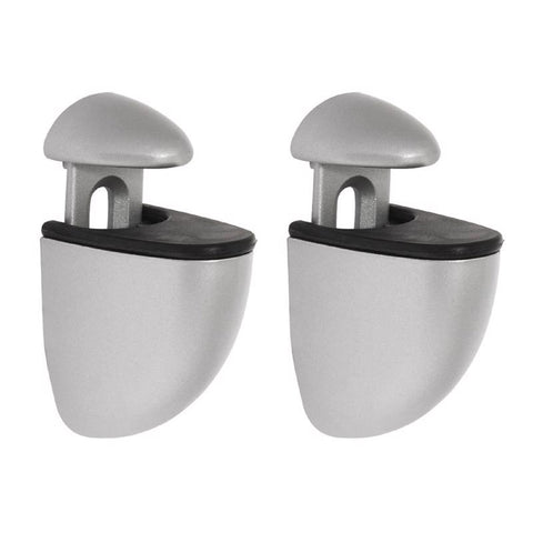 Dolle Jam 3 in. H X 1 in. W X 1.6 in. D Silver Metal Shelf Clips (Pack of 5)