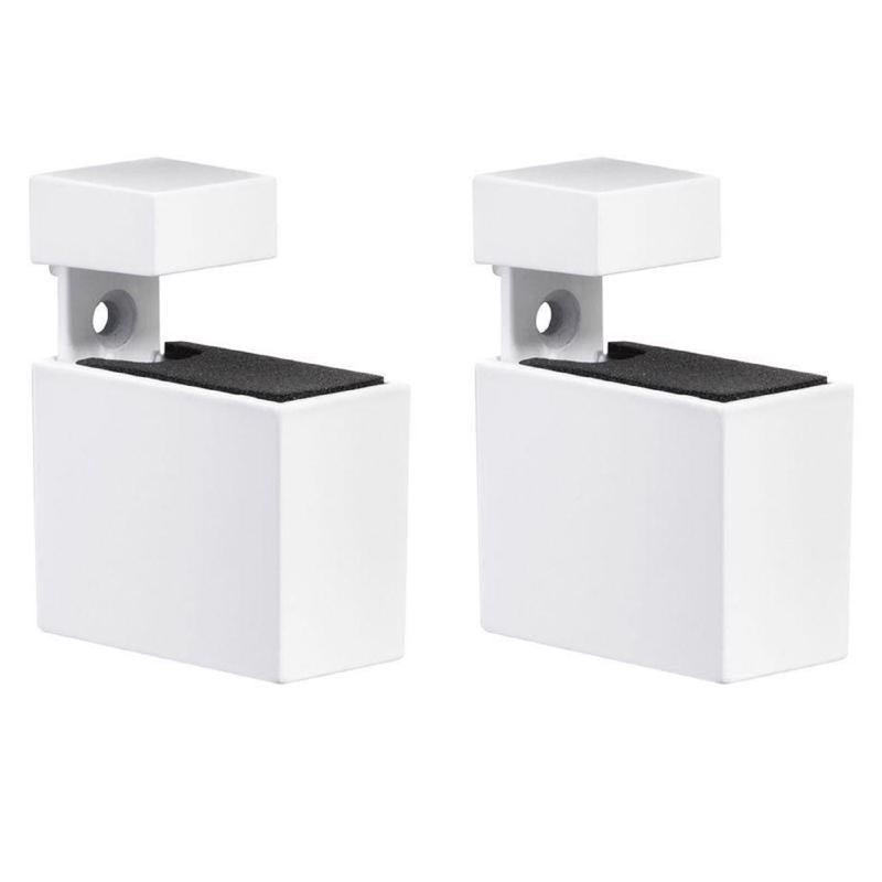 Dolle Cuadro 2.7 in. H X 0.9 in. W X 1.9 in. D White Metal Shelf Clips (Pack of 7)