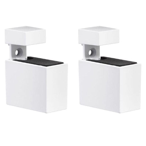 Dolle Cuadro 2.7 in. H X 0.9 in. W X 1.9 in. D White Metal Shelf Clips (Pack of 7)