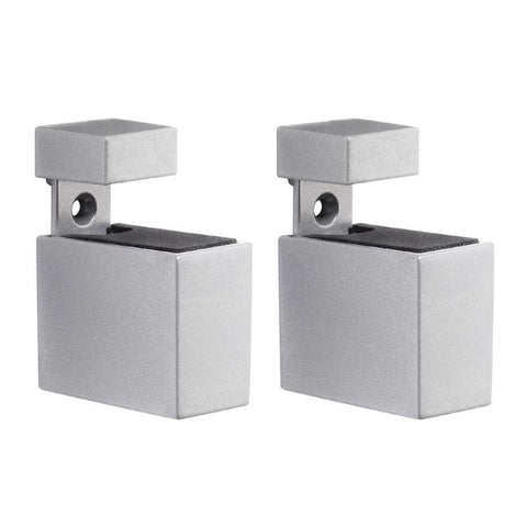 Dolle Cuadro 2.7 in. H X 0.9 in. W X 1.9 in. D Silver Metal Shelf Clips (Pack of 7)