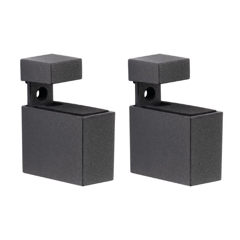 Dolle Cuadro 2.7 in. H X 0.9 in. W X 1.9 in. D Black Metal Shelf Clips (Pack of 7)