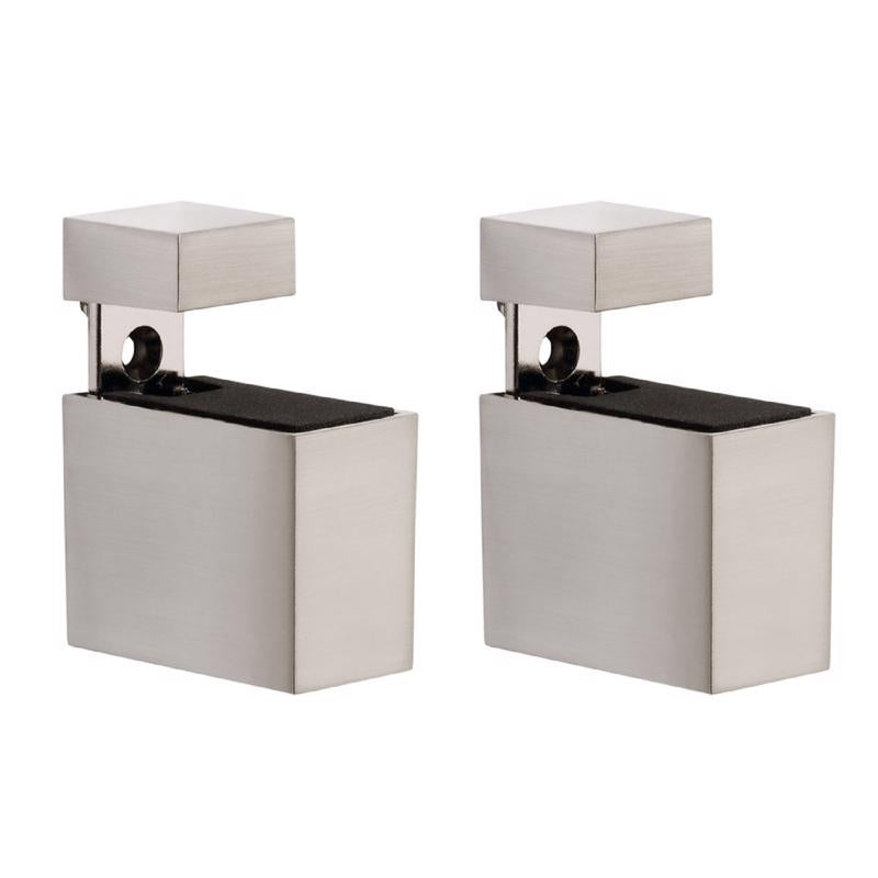 Dolle Cuadro 2.7 in. H X 0.9 in. W X 1.9 in. D Silver Metal Shelf Clips (Pack of 7)