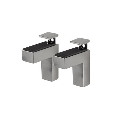 Dolle Eliot 4.4 in. H X 0.9 in. W X 2.6 in. D Silver Metal Shelf Clips (Pack of 7)