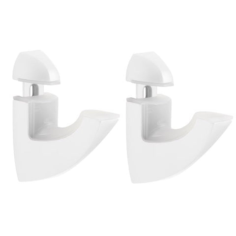 Dolle Scoop 3 in. H X 1 in. W X 2.5 in. D White Metal Shelf Clips (Pack of 7)