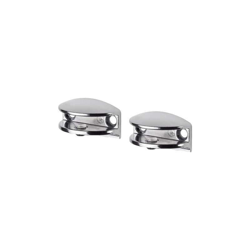Dolle Flic 1.6 in. H X 1.6 in. W X 0.8 in. D Silver Metal Shelf Clips (Pack of 8)