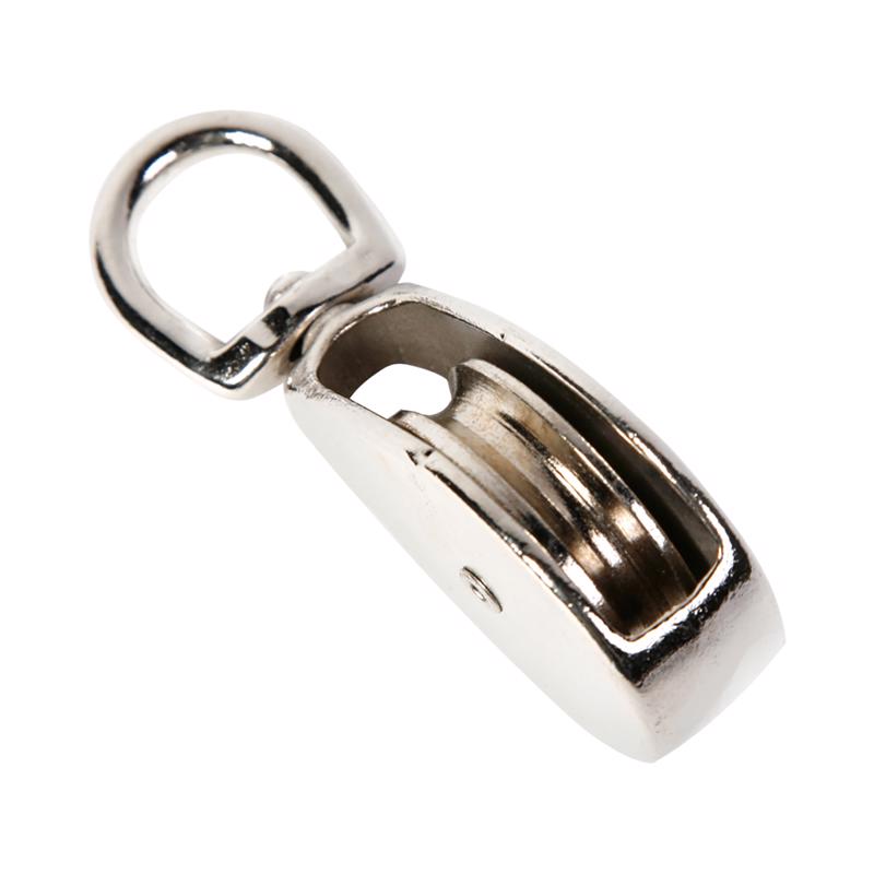 Koch Industries 1 in. D Zinc Plated Steel Single Sheave Swivel Eye Pulley