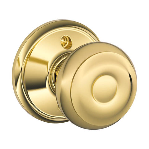 Schlage Georgian Bright Brass Dummy Knob