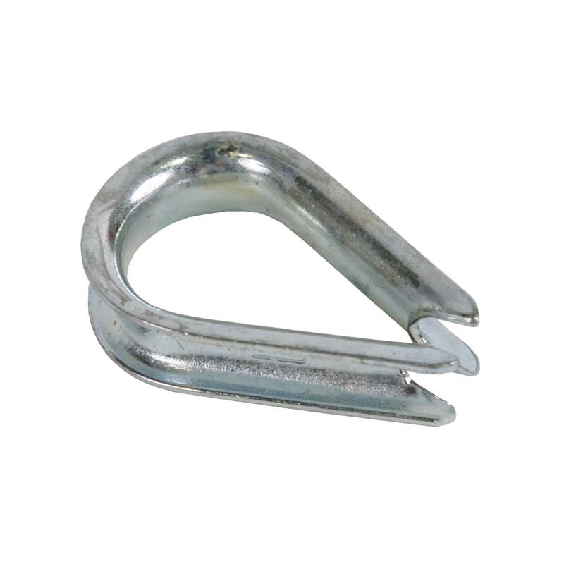 Koch Industries Zinc-Plated Galvanized Steel 1/4 in. D Wire Rope Thimble (Pack of 10)