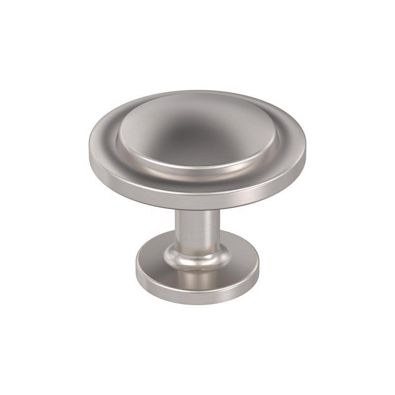 Amerock Everyday Basics Loop Round Cabinet Knob 1-3/16 in. D 1 in. Satin Nickel 1 pk