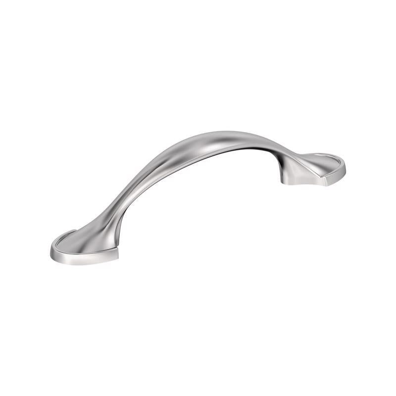 Amerock Everyday Basics Traditional Arch Cabinet Pull 3 in. Polished Chrome Silver 1 pk