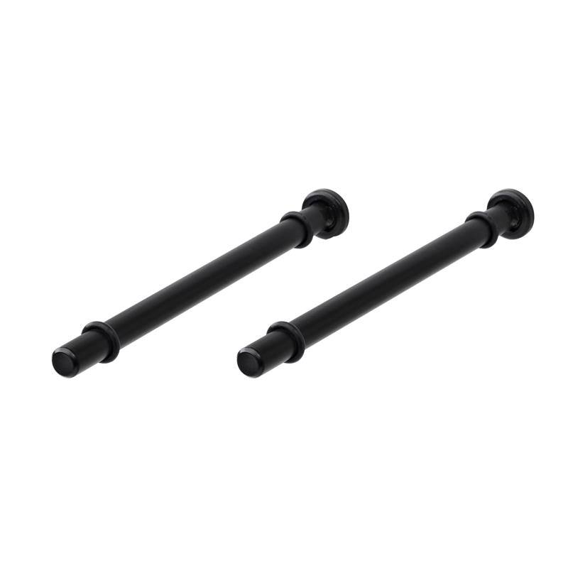 Dolle Atlas 0.9 in. H X 0.5 in. W X 7.9 in. D Black Steel Shelf Bracket (Pack of 8)