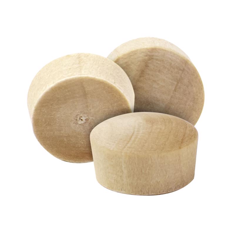 Richelieu Round Birch Head Plug 3/8 in. D X .38 in. L 25 pk Natural (Pack of 5)