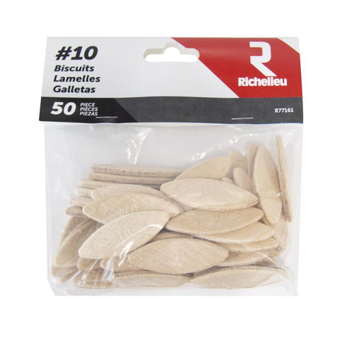 Richelieu Flat Wood Plate Joining Biscuits 2.25 in. L 50 pk Natural (Pack of 5)