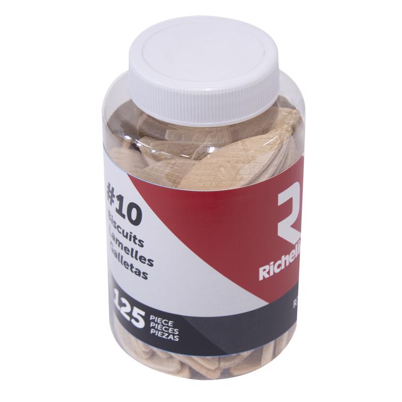 Richelieu Fluted Wood Plate Joining Biscuits .76 in. D X 2 in. L 125 pk Natural (Pack of 5)