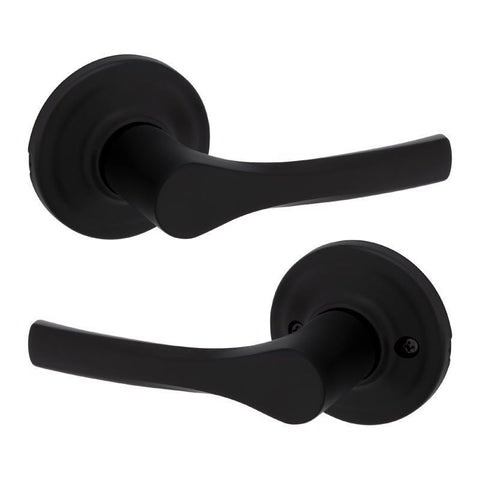 Kwikset Henley Matte Black Passage Lever