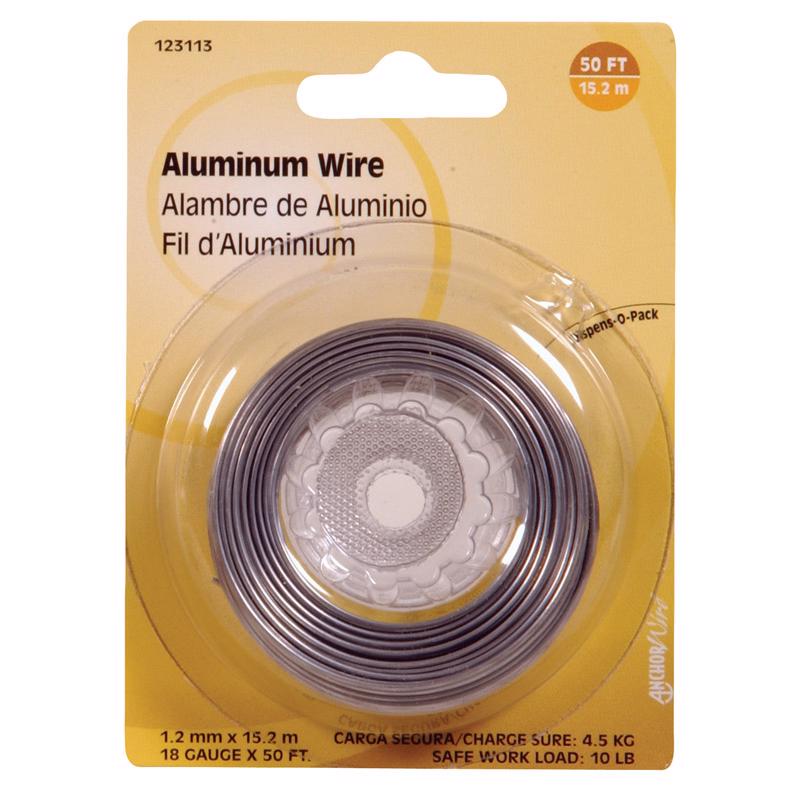 HILLMAN 50 ft. L Aluminum 18 Ga. Wire (Pack of 10)
